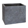 Plantenbak Arizona Cubi - L34 X B34 X H30cm - Donkergrijs -Tuinplantenwinkel arizona cubi graphite w34h30 plantenbak 1 4