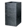 Plantenbak Arizona Cubihi - L40 X B40 X H80cm - Donkergrijs -Tuinplantenwinkel arizona cubihi graphite w40h80 plantenbak 1