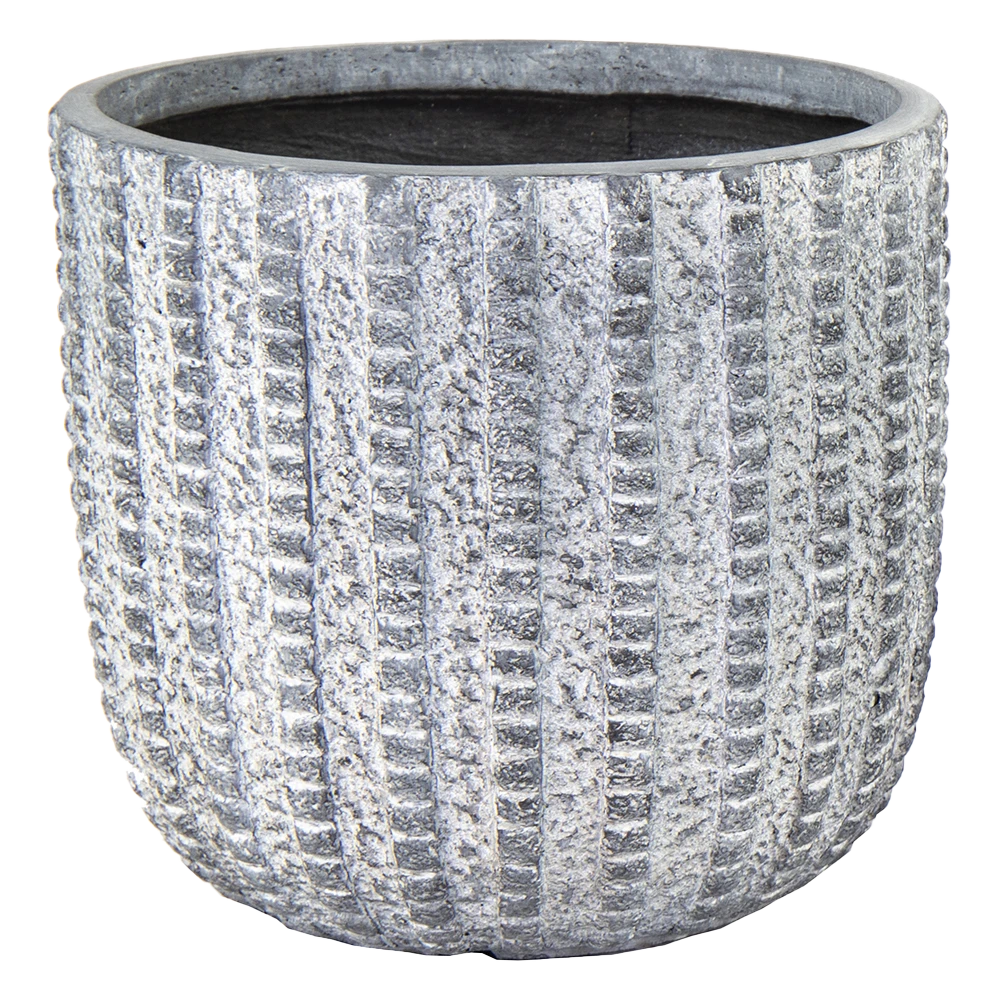 Bloempot Arkansas Egg Washed - D45 X H43cm - Lichtgrijs 3 Bloempot Arkansas Egg Washed - D45 X H43cm - Lichtgrijs