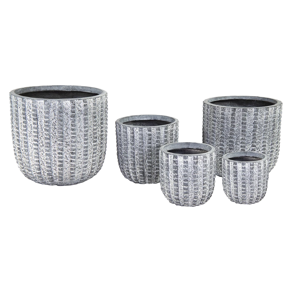 Bloempot Arkansas Egg Washed - D45 X H43cm - Lichtgrijs 4 Bloempot Arkansas Egg Washed - D45 X H43cm - Lichtgrijs - Afbeelding 2