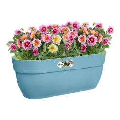 Elho Balkonbak Vibia Campana Easy Hanger Large - Vintage Blauw -Tuinplantenwinkel balkonbak vibia campana easy hanger large vintage blauw balkonbak vintage blauw 4 1