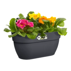 Elho Balkonbak Vibia Campana Easy Hanger Medium - Antraciet 10 Elho Balkonbak Vibia Campana Easy Hanger Medium - Antraciet -Tuinplantenwinkel balkonbak vibia campana easy hanger medium antraciet balkonbak antraciet 4 1