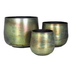 Bloempot Athene - D21 X H16cm - Groen Platina 5 Bloempot Athene - D21 X H16cm - Groen Platina -Tuinplantenwinkel bloempot athene groen platina 1
