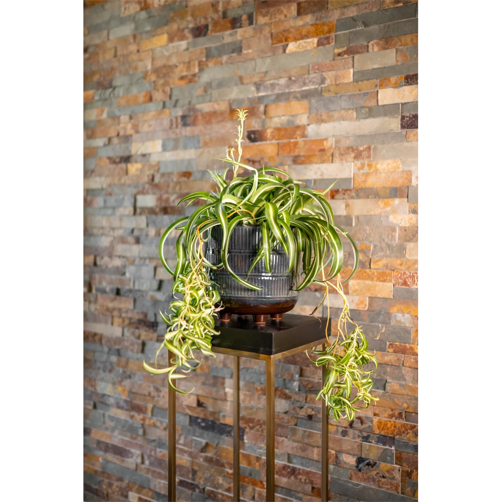 Bloempot Denise - D17 X H17cm - Sky Blue 4 Bloempot Denise - D17 X H17cm - Sky Blue - Afbeelding 2