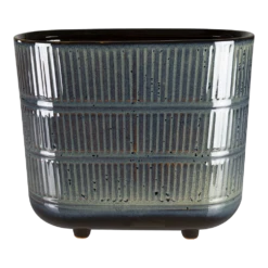 Bloempot Denise Ovaal - L26 X B14 X H23cm - Sky Blue