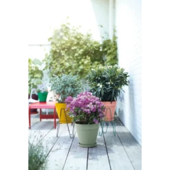 Bloempot Elho Loft Urban Rond 40cm - Pistache Groen -Tuinplantenwinkel bloempot elho loft urban rond pistache groen bloempot pistache groen 5 1