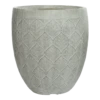 Bloempot Ella - D31 X H33cm - Lichtgrijs -Tuinplantenwinkel bloempot ella d31 x h33cm lichtgrijs bloempot 1