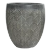Bloempot Ella - D31 X H33cm - Grijs -Tuinplantenwinkel bloempot ella grijs bloempot 1