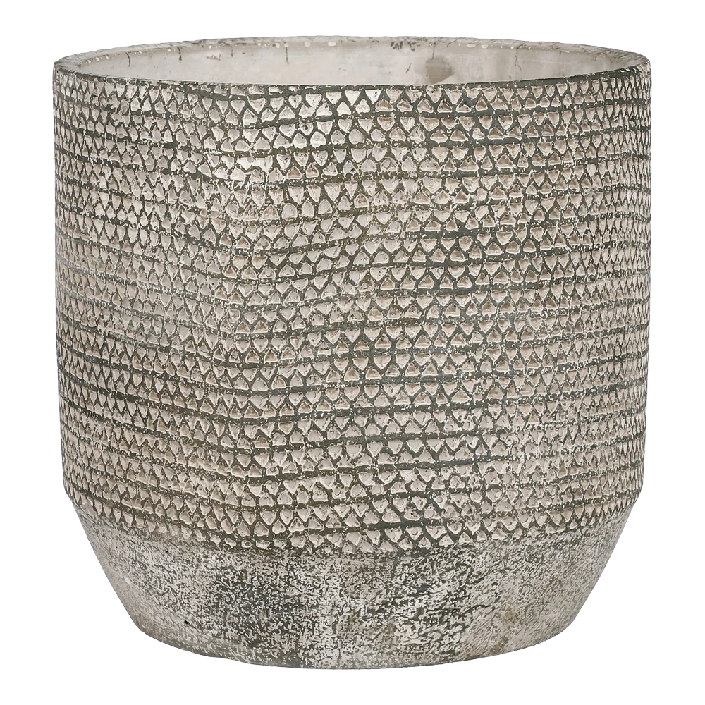 Bloempot Jack - D19,5 X H18,5cm - Groen 3 Bloempot Jack - D19,5 X H18,5cm - Groen