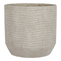 Bloempot Jack - D21 X H19,5cm - Beige