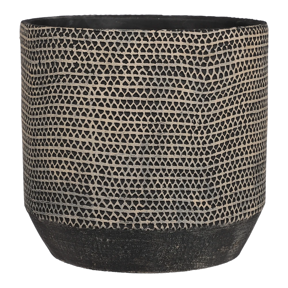 Bloempot Jack - D21 X H19,5cm - Zwart 3 Bloempot Jack - D21 X H19,5cm - Zwart