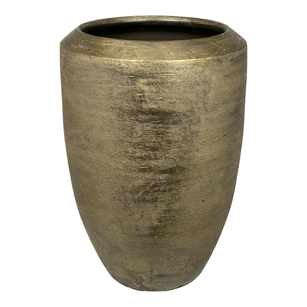 Bloempot Kos Hoog - D32 X H60cm - Goud 3 Bloempot Kos Hoog - D32 X H60cm - Goud