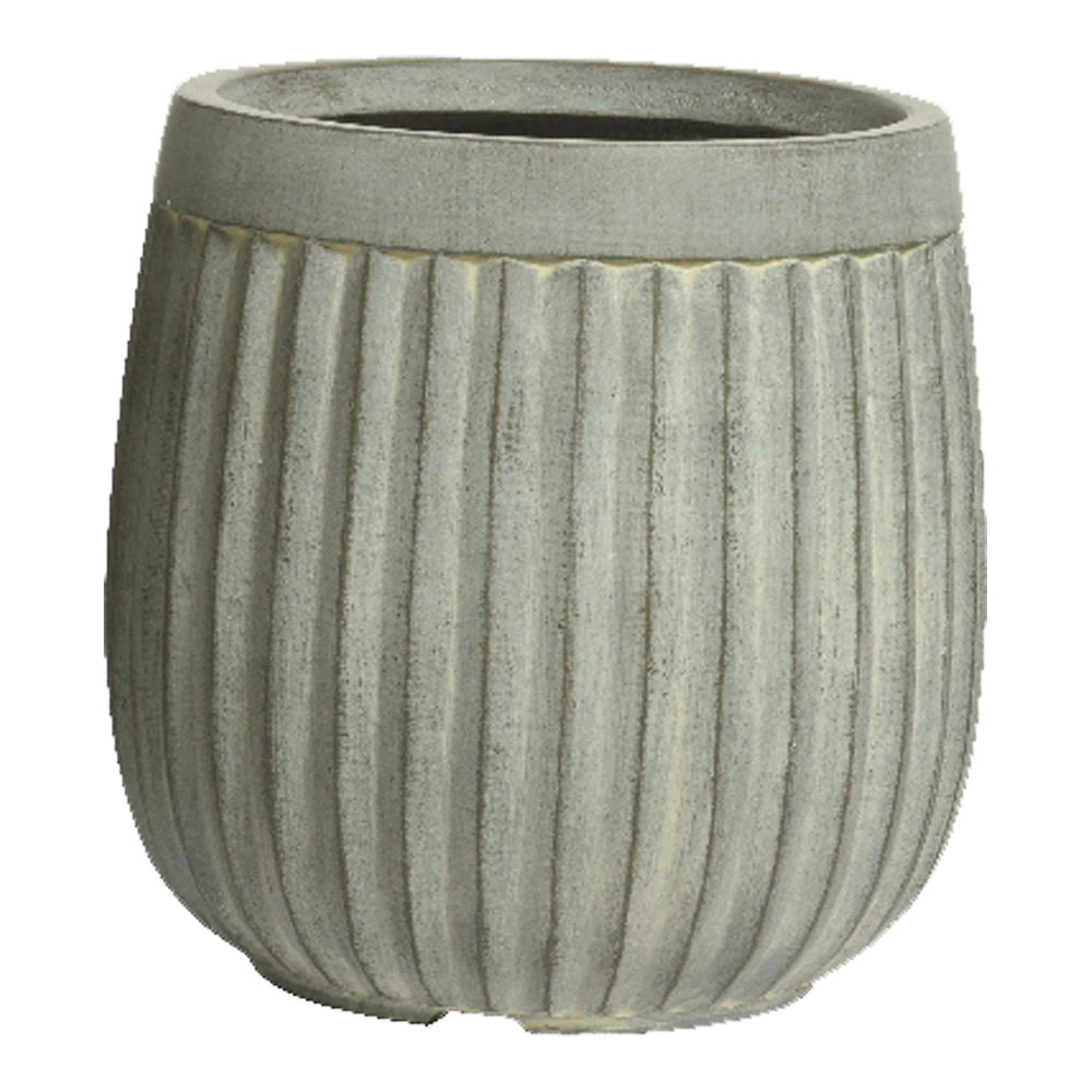 Bloempot Laura - D23 X H23cm - Grijs 3 Bloempot Laura - D23 X H23cm - Grijs