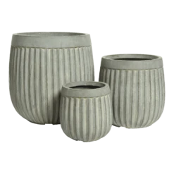 Bloempot Laura - D23 X H23cm - Grijs 6 Bloempot Laura - D23 X H23cm - Grijs -Tuinplantenwinkel bloempot laura grijs bloempot 2