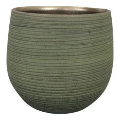 Bloempot Lydia - D26 X H26cm - Shiny Green