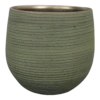 Bloempot Lydia - D31 X H28cm - Shiny Green 1 Bloempot Lydia - D31 X H28cm - Shiny Green -Tuinplantenwinkel bloempot lydia d31 x h28cm shiny green bloempot 1