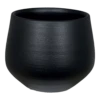 Bloempot Petra - D19 X H16cm - Mat Zwart -Tuinplantenwinkel bloempot petra d19xh16cm mat zwart bloempot 1