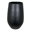 Bloempot Petra Hoog - D23 X H35cm - Mat Zwart -Tuinplantenwinkel bloempot petra hoog d23xh35cm mat zwart bloempot 1
