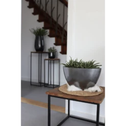 Bloempot Petra - D23 X H20cm - Platinum -Tuinplantenwinkel bloempot petra platinum bloempot 3 1