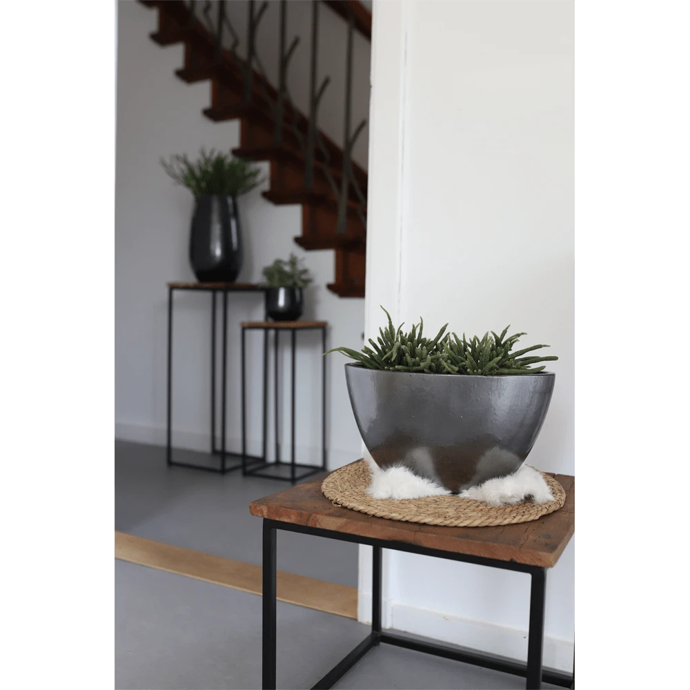 Bloempot Petra - D19 X H16cm - Platinum 5 Bloempot Petra - D19 X H16cm - Platinum - Afbeelding 3