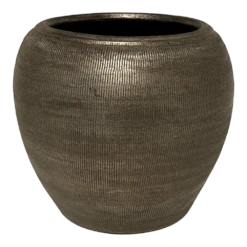 Bloempot Phoenix - D19 X H17cm - Zilver