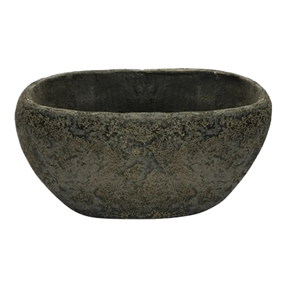 Bloempot Shanon Ovaal - L28 X B18 X H14cm - Earth Zwart 3 Bloempot Shanon Ovaal - L28 X B18 X H14cm - Earth Zwart