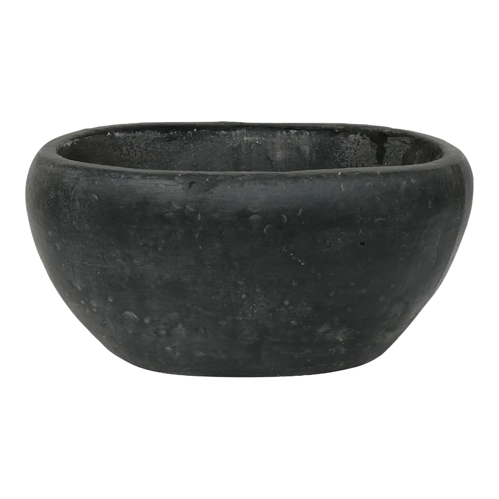 Bloempot Shanon Ovaal - L28 X B18 X H14cm - Load Grey 3 Bloempot Shanon Ovaal - L28 X B18 X H14cm - Load Grey
