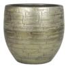 Bloempot Steef - D27 X H27cm - Industrieel Goud -Tuinplantenwinkel bloempot steef d27 h27cm industrieel goud bloempot 1 1
