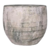 Bloempot Steef - D39 X H36cm - Creme Groen -Tuinplantenwinkel bloempot steef d39 h36 creme groen bloempot 1 6