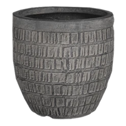 Bloempot Tallinn - D31 X H31cm - Zwart-grijs -Tuinplantenwinkel bloempot tallinn zwart grijs bloempot 1 1 2