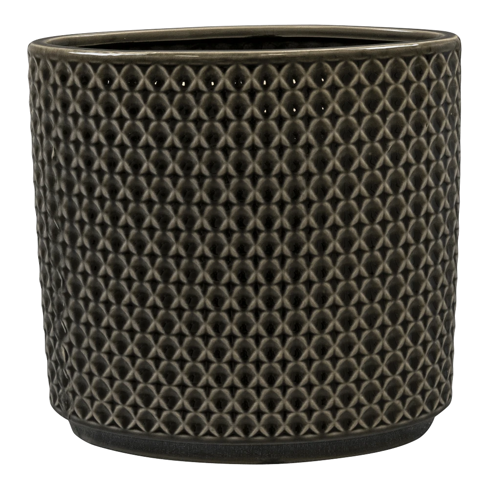 Bloempot Thies Ovaal - L26 X B12 X H25cm - Shiny Purple 3 Bloempot Thies Ovaal - L26 X B12 X H25cm - Shiny Purple