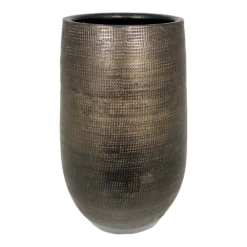 Bloempot Tokio Hoog - D22 X H40cm - Goud