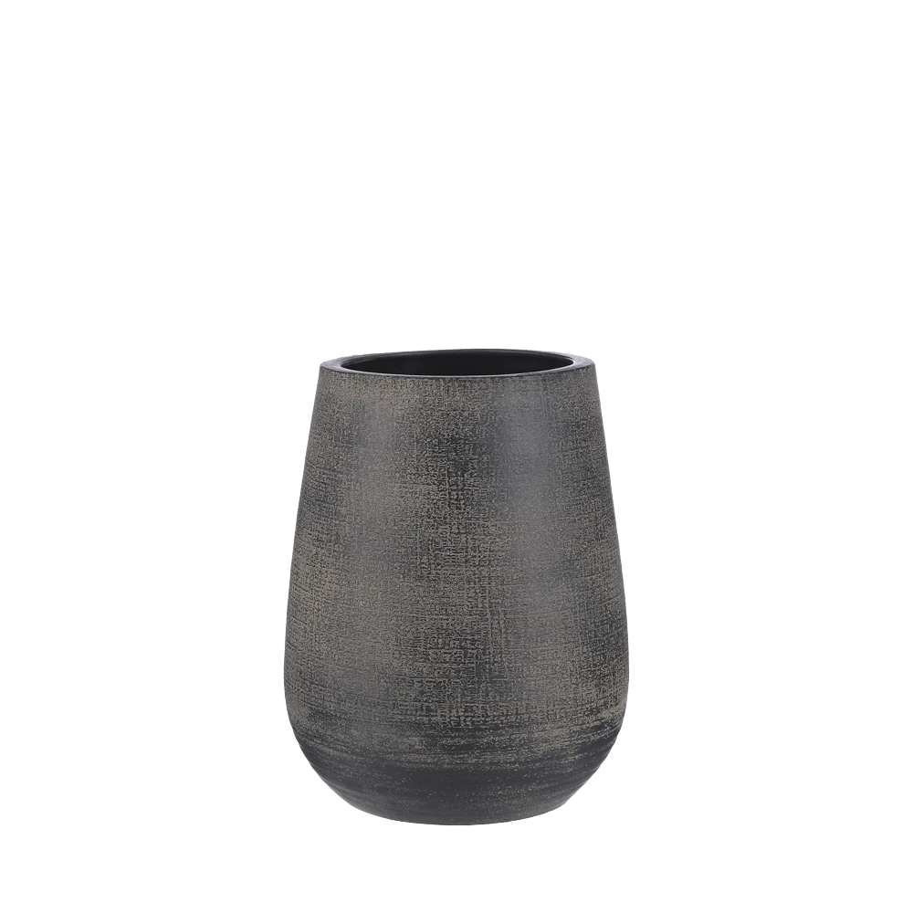 Bloempot Victor Hoog - H30 X D25cm - Donker Bruin 3 Bloempot Victor Hoog - H30 X D25cm - Donker Bruin
