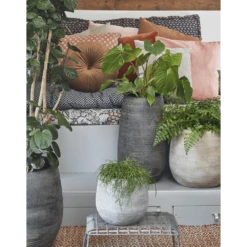 Bloempot Victor Hoog - H50 X D29cm - Donker Bruin -Tuinplantenwinkel bloempot victor hoog h50 x d29cm donker bruin bloempot 2 1