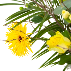 Boeket Vrolijk Geel Klein -Tuinplantenwinkel boeket vrolijk geel boeketten 3 1