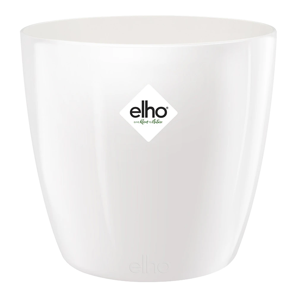 Bloempot Elho Brussels Diamond Rond 22cm - Wit 4 Bloempot Elho Brussels Diamond Rond 22cm - Wit - Afbeelding 2