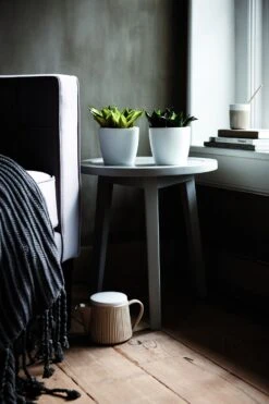 Bloempot Elho Brussels Diamond Rond 30cm - Wit -Tuinplantenwinkel brussels diamond rond 30cm bloempot wit 7 20