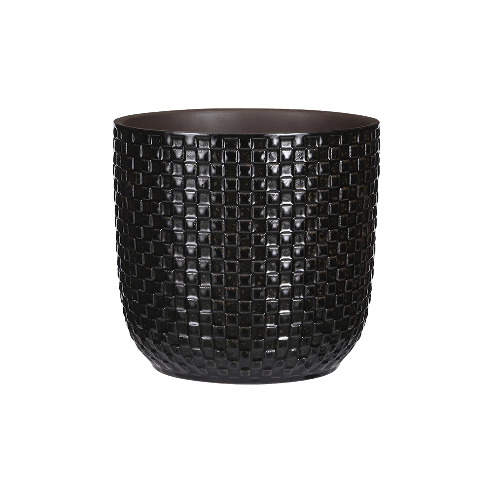 Bloempot Daan - D19 X H17.5cm - Zwart 3 Bloempot Daan - D19 X H17.5cm - Zwart