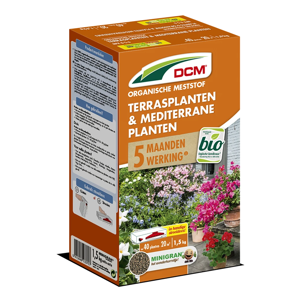 DCM Meststof Terrasplanten & Mediterrane Planten - 1,5kg - Tuinplanten Voeding