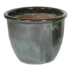 Bloempot Glazed Hp001 - D39 X H30cm - Groen -Tuinplantenwinkel glazed hp001 moss green d39h30 bloempot groen 1 6