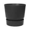 Elho Bloempot Greenville Rond 25cm - Living Black