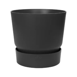 Elho Bloempot Greenville Rond 25cm - Living Black