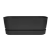 Bloembak Elho Greenville Terrace Long 50cm - Met Wielen - Living Black -Tuinplantenwinkel greenville trough long 50 plantenbak living black 1 7