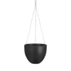 Hangpot Tusca - D22.5 X H19.5cm - Donkergrijs 2 Hangpot Tusca - D22.5 X H19.5cm - Donkergrijs -Tuinplantenwinkel hangpot tusca d22 5 h19 5 donkergrijs hangpot 1 5