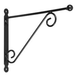 Nature Muurhaak Met Knop En Dubbele Sierkrul - 30x40cm