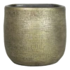 Muur Bloempot Mira - D18 X H16cm - Goud 2 Muur Bloempot Mira - D18 X H16cm - Goud -Tuinplantenwinkel muurpot mira d18 h16cm industrieel goud muurpot 1