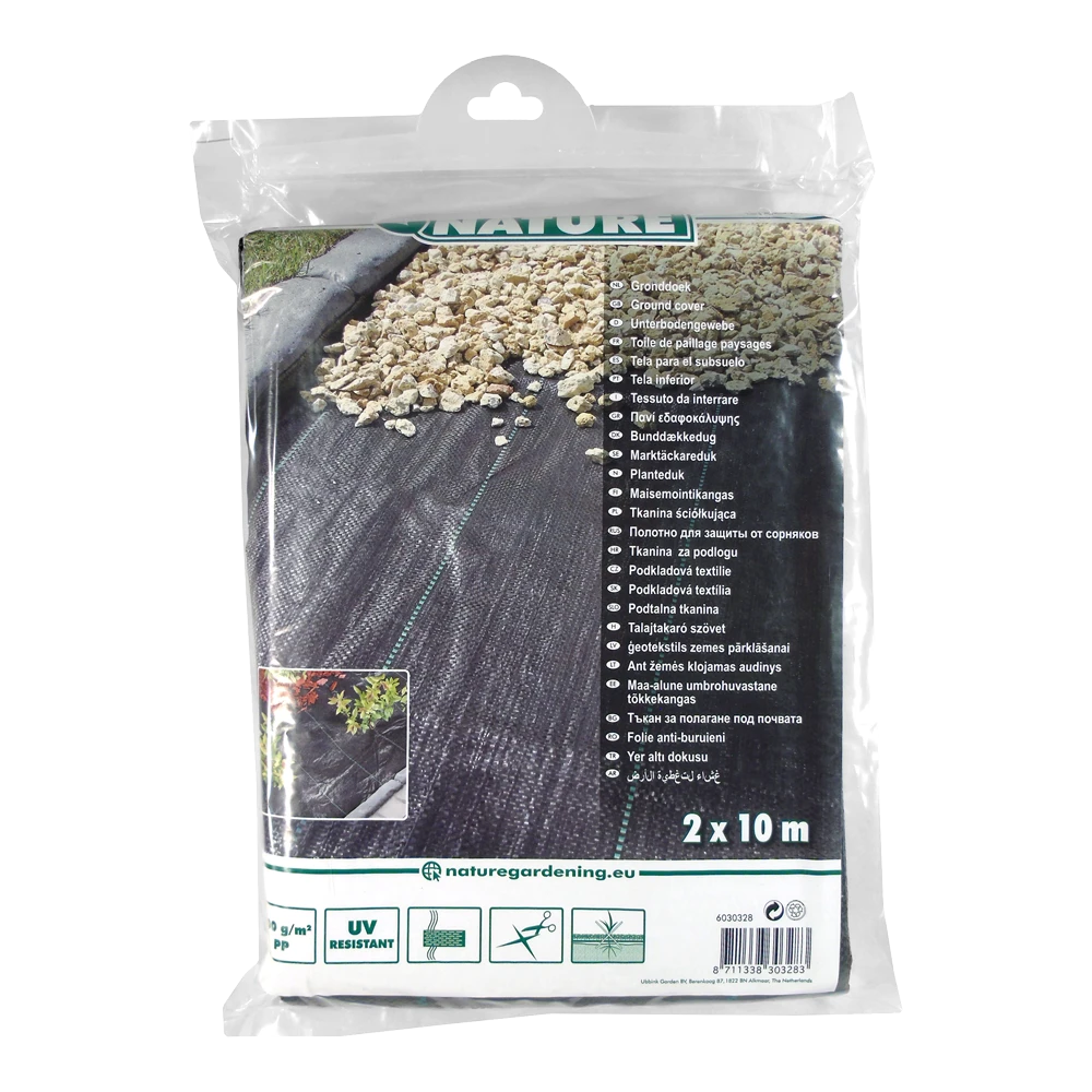 Nature - Gronddoek Zwart 2x10m 6 Nature - Gronddoek Zwart 2x10m - Afbeelding 4