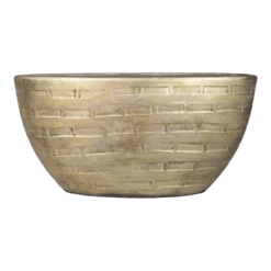 Bloempot Steef Ovaal - L49 X B20 X H25cm - Industrieel Goud