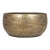 Plantenschaal Steef - D32 X H15cm - Industrieel Goud -Tuinplantenwinkel plantenschaal steef d32 x h15cm industrieel goud plantenschaal 1 1