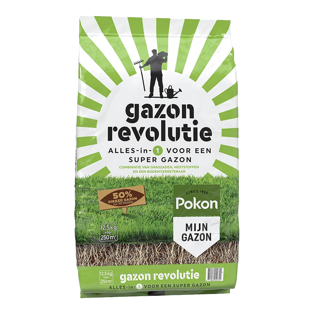 Pokon Gazon Revolutie 12,5kg - Gazonmeststof, Graszaad 3 Pokon Gazon Revolutie 12,5kg - Gazonmeststof, Graszaad